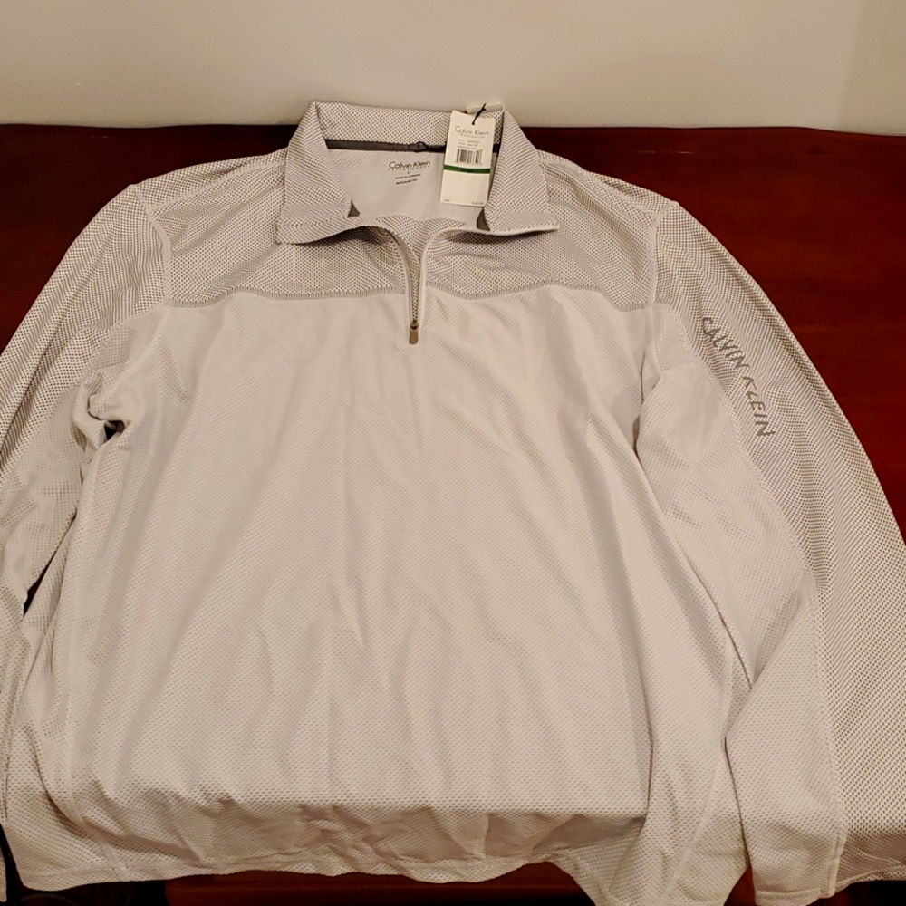 Calvin Klein sport sweater L silver gray